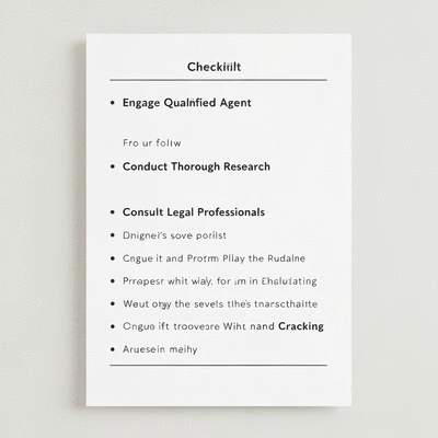 Checklist for navigating property transactions safely