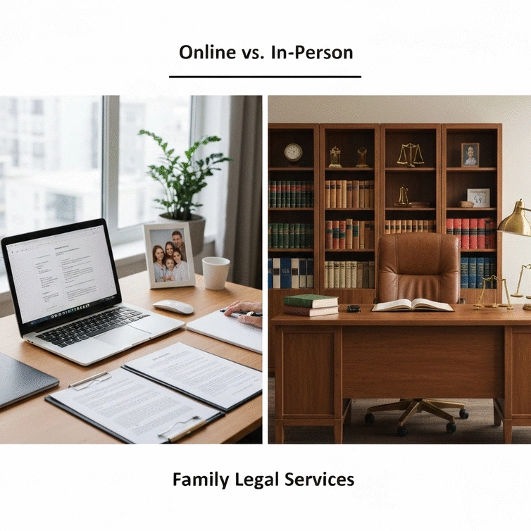 Online vs. In-Person Family Legal Services: Pros and Cons